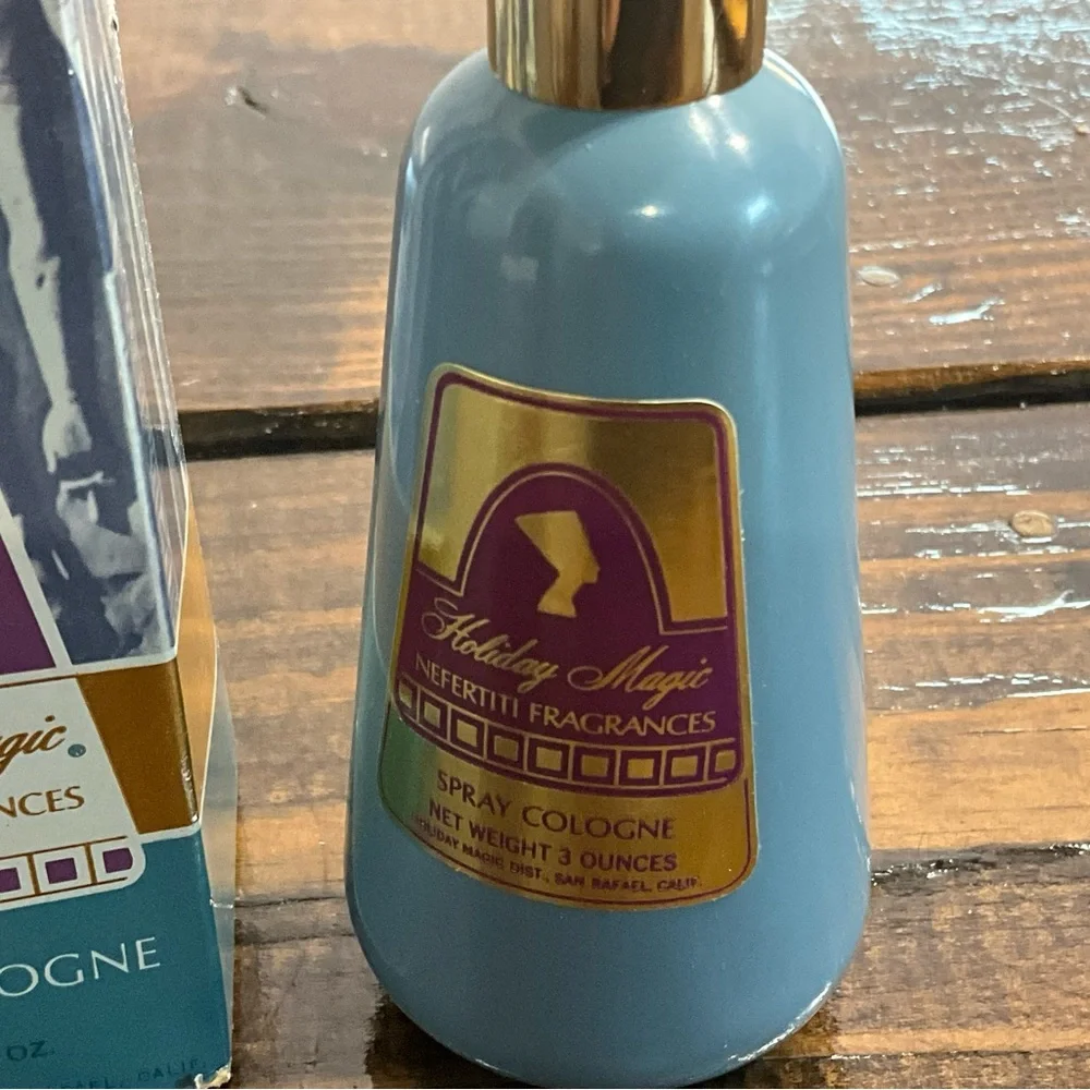 Vintage Holiday Magic Nefertiti Fragrances Spray Cologne IOB MCM